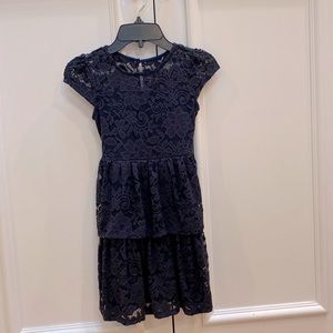 Navy blue lace dress size 6